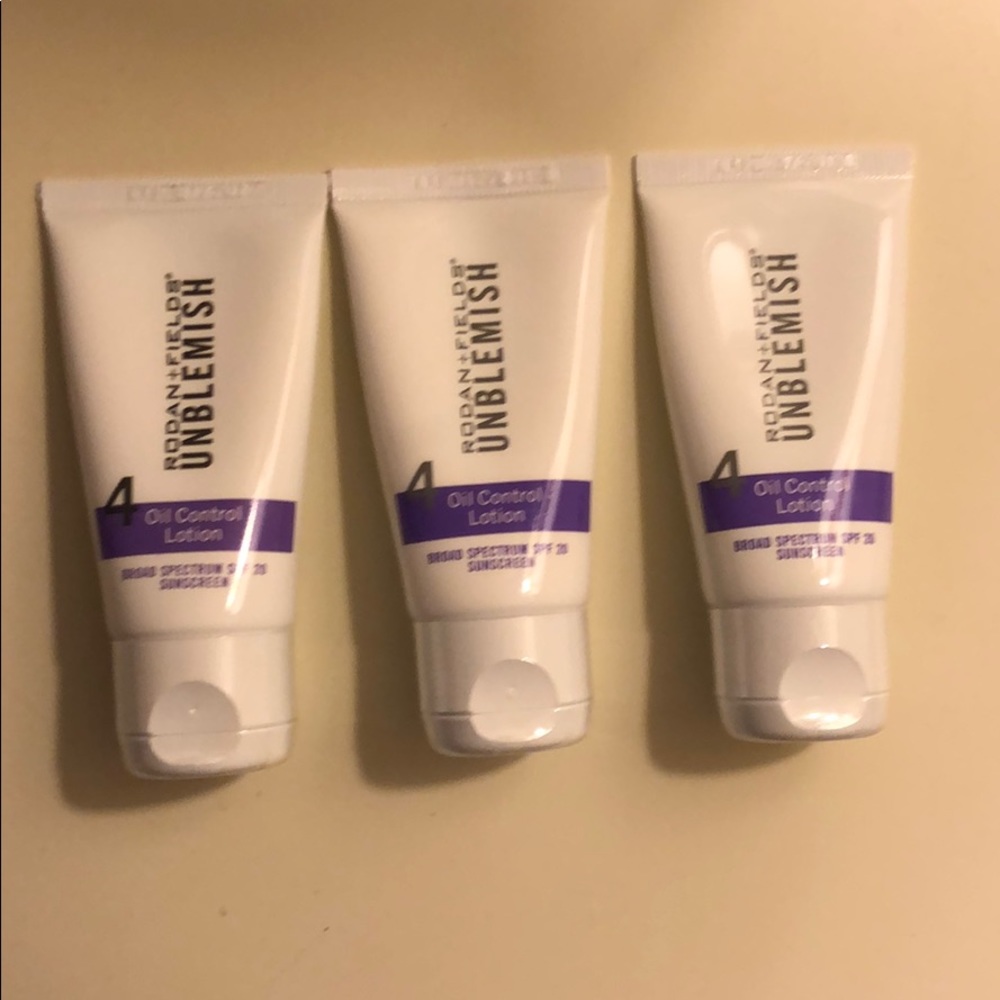 Lot of 3 Rodan Fields Unblemish oil control w/SPF